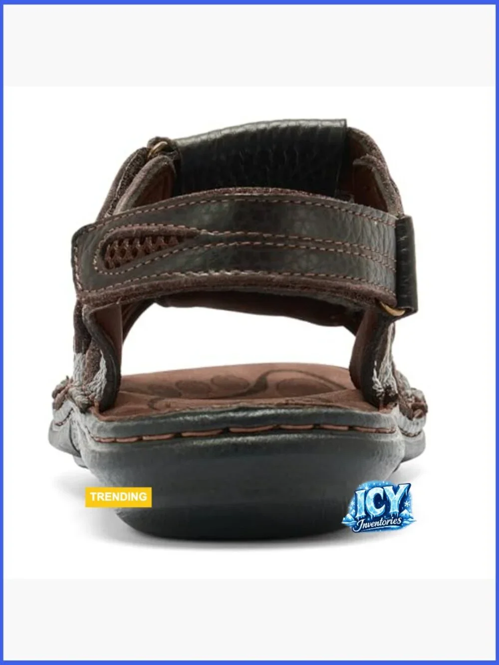 Open Toe Leather Fisherman Sandals Sport Hiking Outdoor Casual Summer